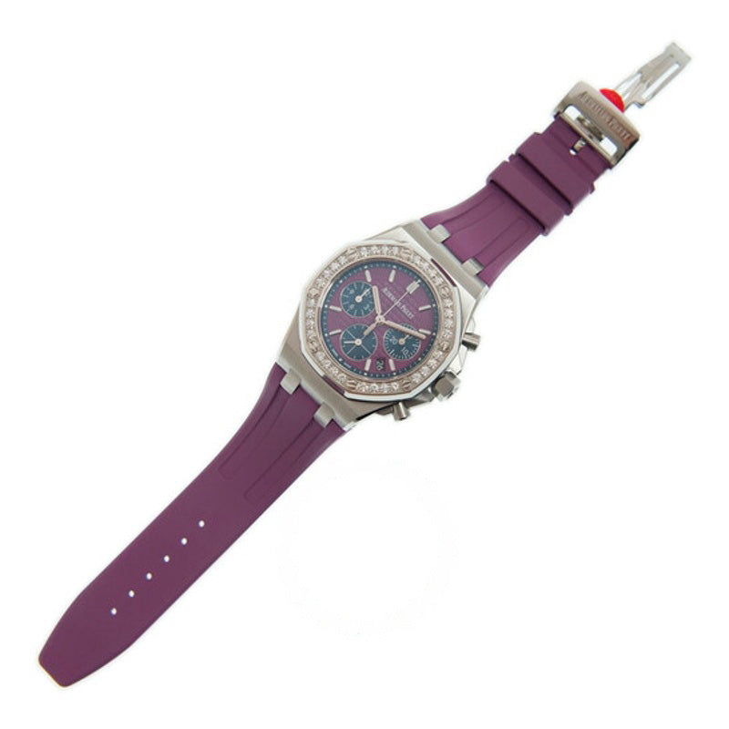Relógio Royal Oak Offshore Chronograph Mostrador Roxo Diamante 37 mm - Mercado de Luxo - O Maior E-Commerce de Bens, Produtos e Serviços de Luxo do Brasil.