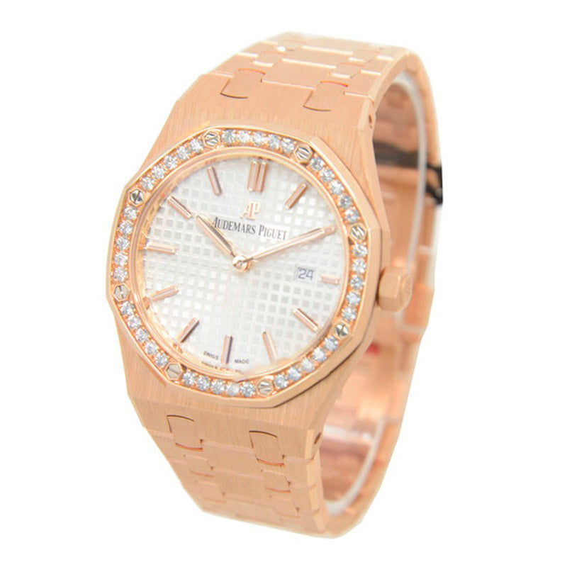 Relógio Royal Oak Silver Dial Ouro Rosa 18k 33 mm - Mercado de Luxo - O Maior E-Commerce de Bens, Produtos e Serviços de Luxo do Brasil.