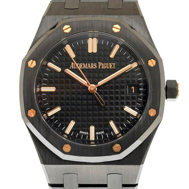 Relógio Royal Oak Automático Mostrador Preto 34 mm - Mercado de Luxo - O Maior E-Commerce de Bens, Produtos e Serviços de Luxo do Brasil.