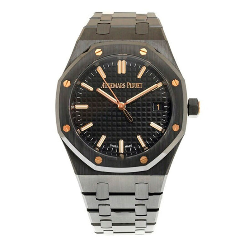 Relógio Royal Oak Automático Mostrador Preto 34 mm - Mercado de Luxo - O Maior E-Commerce de Bens, Produtos e Serviços de Luxo do Brasil.