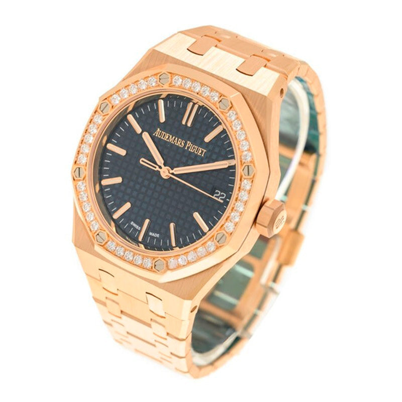 Relógio Royal Oak Automático Diamante Mostrador Azul 37 mm - Mercado de Luxo - O Maior E-Commerce de Bens, Produtos e Serviços de Luxo do Brasil.