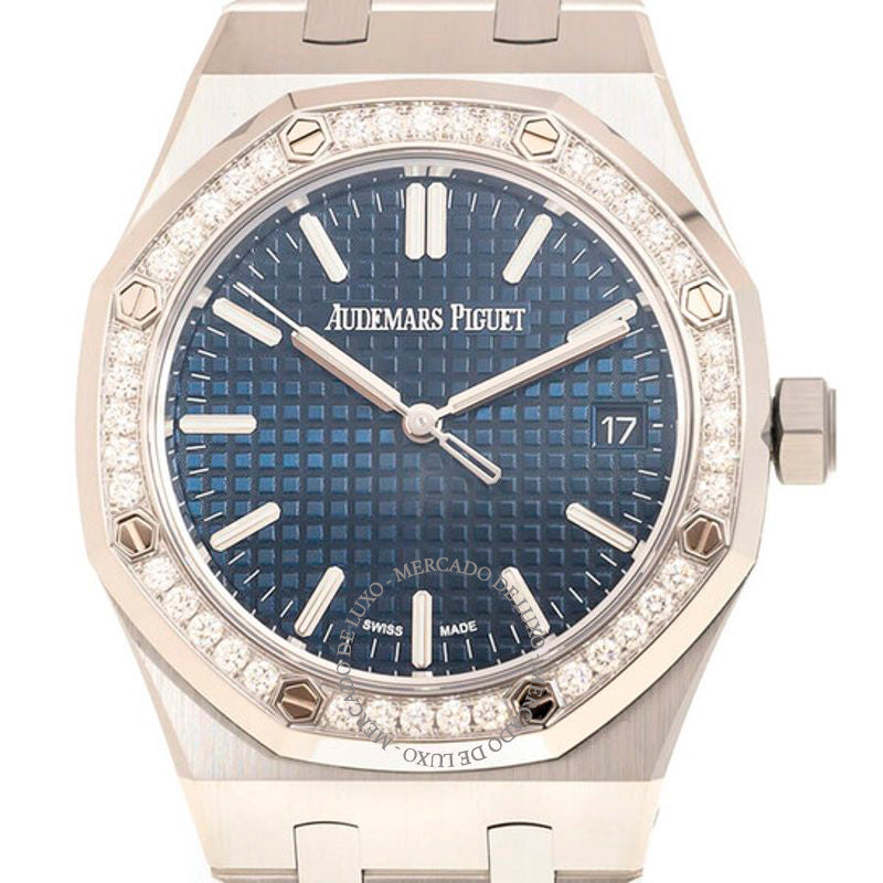 Relógio Royal Oak "50º Aniversário" Automático Mostrador Azul Diamante  - Mercado de Luxo - O Maior E-Commerce de Bens, Produtos e Serviços de Luxo do Brasil.