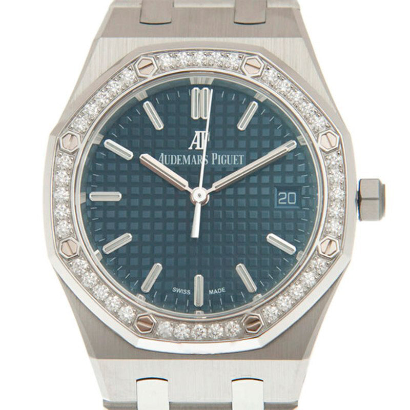 Relógio Royal Oak Automático Diamante Mostrador Azul 34 mm - Mercado de Luxo - O Maior E-Commerce de Bens, Produtos e Serviços de Luxo do Brasil.