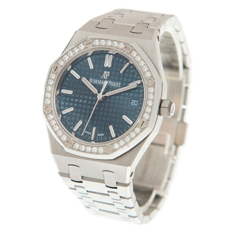 Relógio Royal Oak Automático Diamante Mostrador Azul 34 mm - Mercado de Luxo - O Maior E-Commerce de Bens, Produtos e Serviços de Luxo do Brasil.