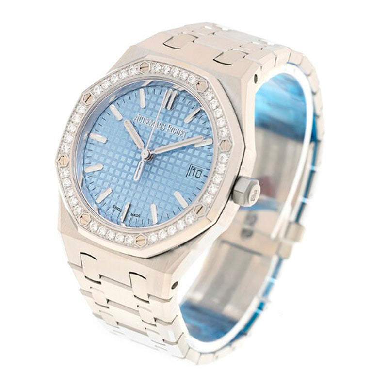 Relógio Royal Oak Automático Diamante Mostrador Azul 34 mm - Mercado de Luxo - O Maior E-Commerce de Bens, Produtos e Serviços de Luxo do Brasil.