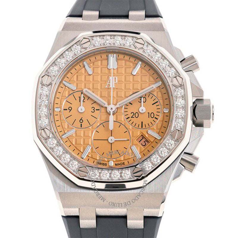 Relógio Royal Oak Offshore Cronógrafo Automático Mostrador Rosa Diamante 37 mm - Mercado de Luxo - O Maior E-Commerce de Bens, Produtos e Serviços de Luxo do Brasil.