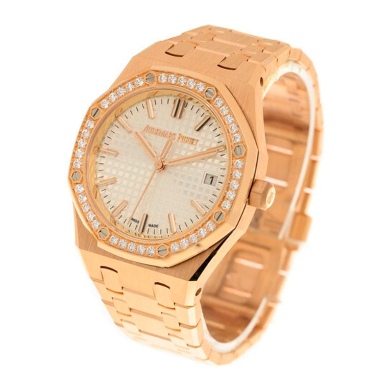 Relógio Royal Oak Automático Diamante Mostrador Prateado 34 mm - Mercado de Luxo - O Maior E-Commerce de Bens, Produtos e Serviços de Luxo do Brasil.