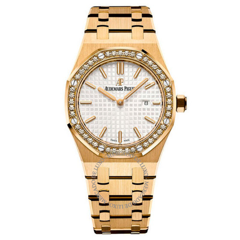 Relógio Royal Oak Silver Dial em ouro amarelo 18 quilates 33 mm - Mercado de Luxo - O Maior E-Commerce de Bens, Produtos e Serviços de Luxo do Brasil.