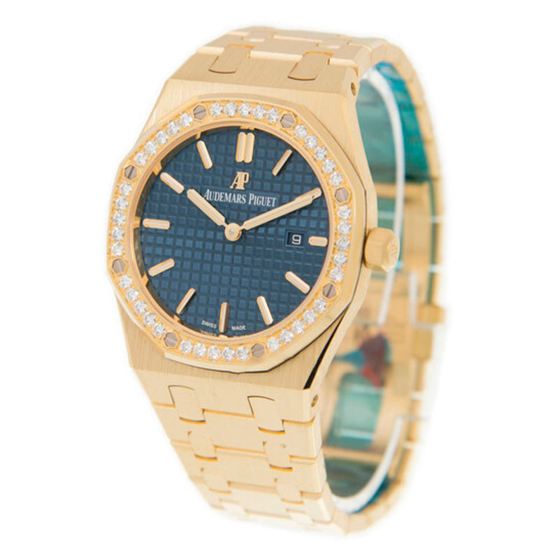 Relógio Royal Oak Blue Dial em ouro amarelo 18 quilates 33 mm - Mercado de Luxo - O Maior E-Commerce de Bens, Produtos e Serviços de Luxo do Brasil.