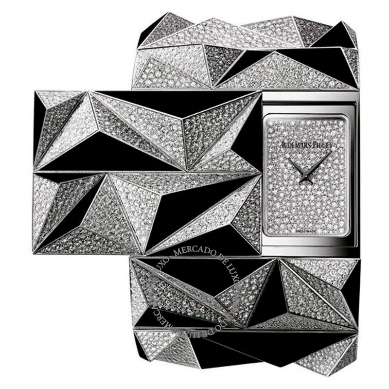 Relógio de Alta Joalheria Diamond Punk Diamond Pave Dial em Ouro Branco 18 Quilates 44 mm - Mercado de Luxo - O Maior E-Commerce de Bens, Produtos e Serviços de Luxo do Brasil.