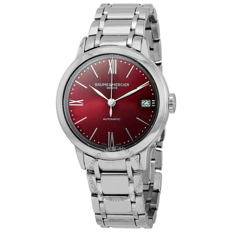 Relógio Classima Automático Mostrador Vermelho 34 mm - Mercado de Luxo - O Maior E-Commerce de Bens, Produtos e Serviços de Luxo do Brasil.