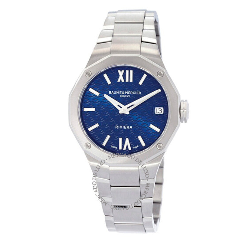 Relógio Riviera Quartz Mostrador Azul 33 mm - Mercado de Luxo - O Maior E-Commerce de Bens, Produtos e Serviços de Luxo do Brasil.