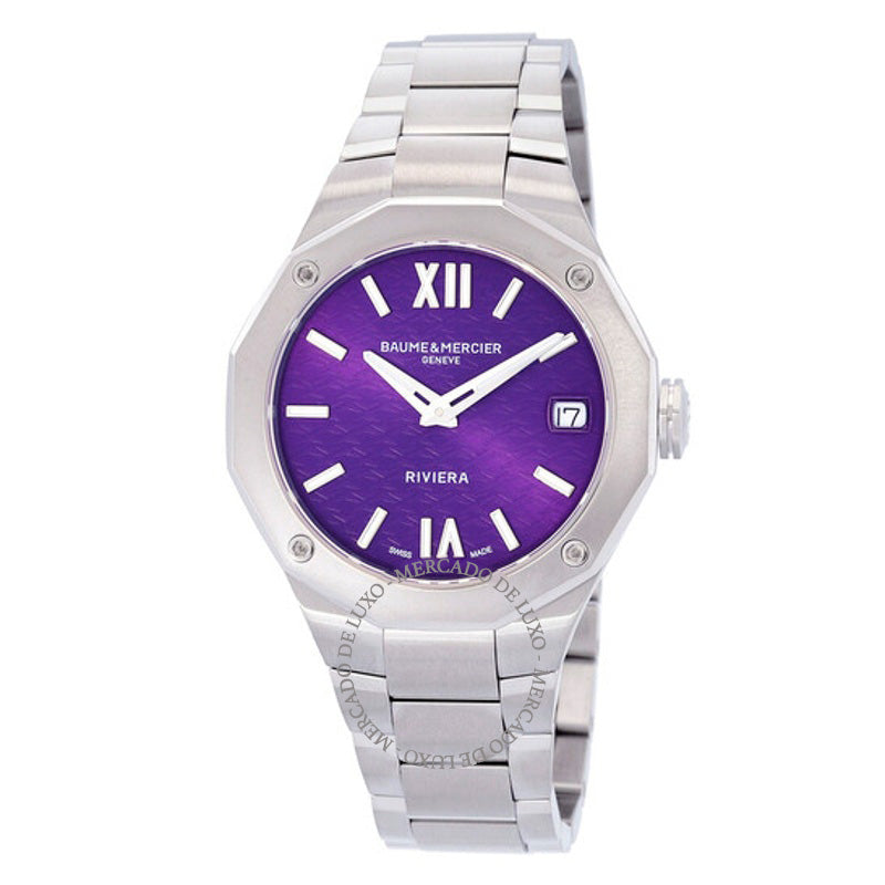 Relógio Mostrador Riviera Quartz Roxo 33 mm - Mercado de Luxo - O Maior E-Commerce de Bens, Produtos e Serviços de Luxo do Brasil.