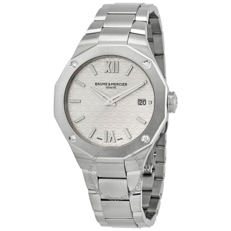 Relógio Mostrador Riviera Quartz Silver 36 mm - Mercado de Luxo - O Maior E-Commerce de Bens, Produtos e Serviços de Luxo do Brasil.