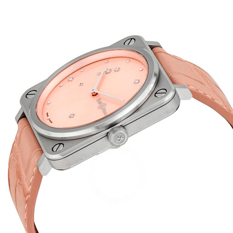Relógio Mostrador rosa de quartzo com diamante rosa 39 mm - Mercado de Luxo - O Maior E-Commerce de Bens, Produtos e Serviços de Luxo do Brasil.