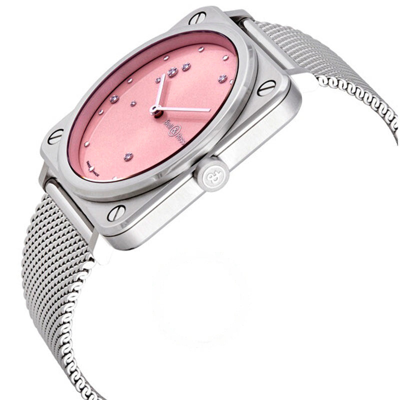 Relógio Mostrador rosa de quartzo com diamante rosa 39 mm - Mercado de Luxo - O Maior E-Commerce de Bens, Produtos e Serviços de Luxo do Brasil.