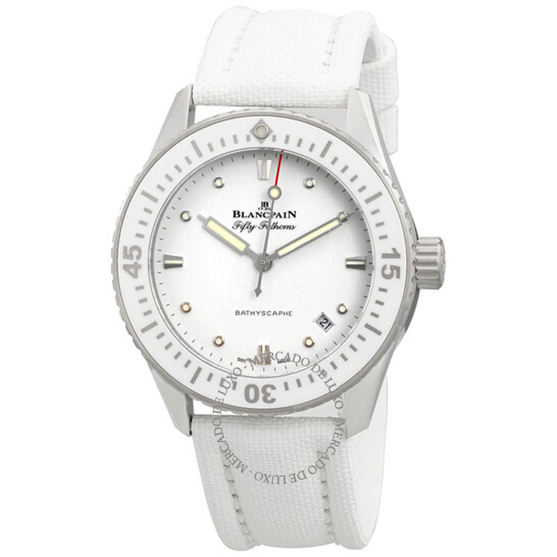 Relógio Cinquenta Fathoms Batiscafo Automático Mostrador Branco 38 mm - Mercado de Luxo - O Maior E-Commerce de Bens, Produtos e Serviços de Luxo do Brasil.