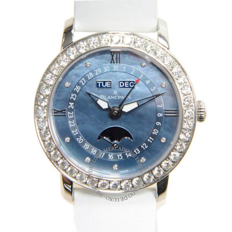 Relógio Calendário Completo Fases da Lua Automático Diamante 35 mm - Mercado de Luxo - O Maior E-Commerce de Bens, Produtos e Serviços de Luxo do Brasil.