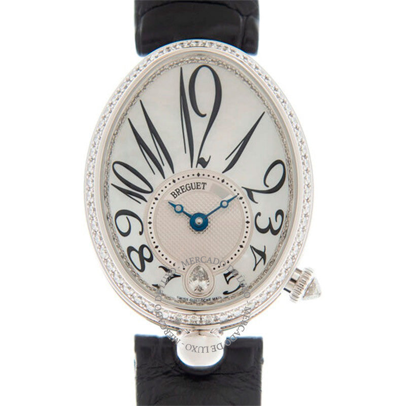 Relógio Reine De Naples Automático Diamante Mostrador Branco 36 mm - Mercado de Luxo - O Maior E-Commerce de Bens, Produtos e Serviços de Luxo do Brasil.