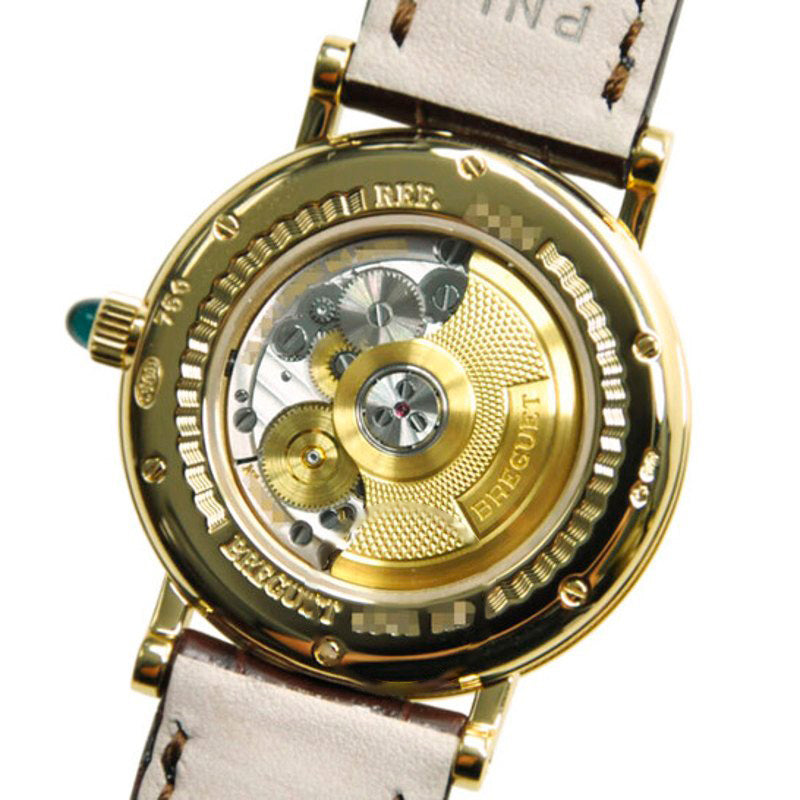Relógio Clássico Mostrador Madrepérola Ouro Amarelo 18k Diamante Couro Preto 30 mm - Mercado de Luxo - O Maior E-Commerce de Bens, Produtos e Serviços de Luxo do Brasil.