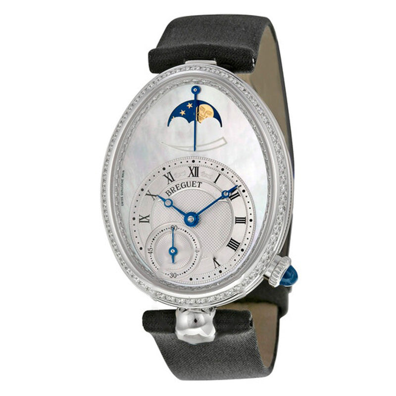 Relógio Reine De Naples Mostrador em madrepérola Ouro branco 18k Diamante Preto Acetinado 8 28 mm - Mercado de Luxo - O Maior E-Commerce de Bens, Produtos e Serviços de Luxo do Brasil.