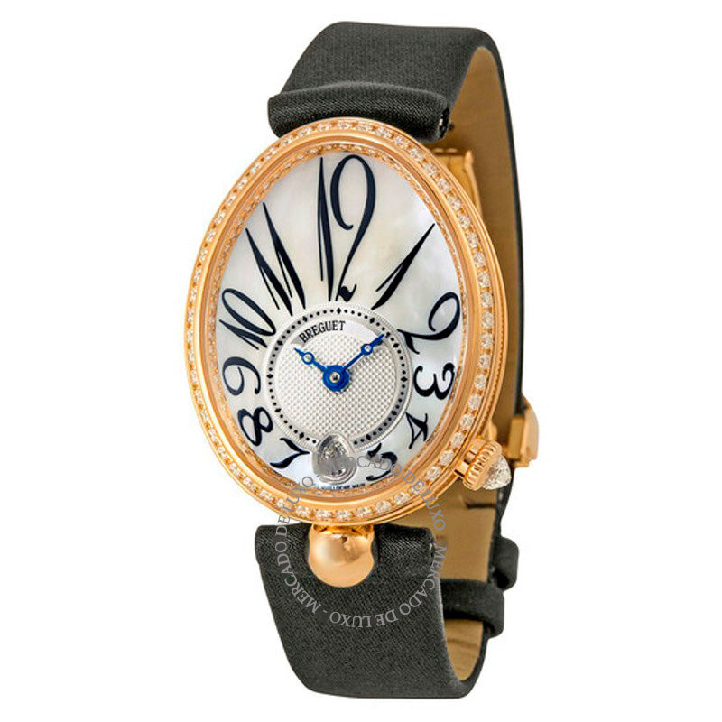 Relógio Reine de Naples com mostrador em madrepérola ouro rosa 18k e diamantes pretos  - Mercado de Luxo - O Maior E-Commerce de Bens, Produtos e Serviços de Luxo do Brasil.