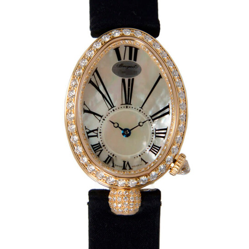 Relógio Reine de Naples Mostrador em madrepérola Ouro amarelo 18k Diamante acetinado preto 24 mm - Mercado de Luxo - O Maior E-Commerce de Bens, Produtos e Serviços de Luxo do Brasil.