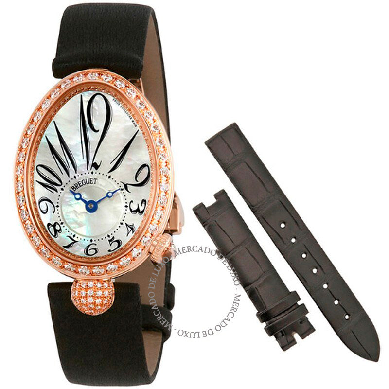 Relógio Reine de Naples Ouro Rosa 18k Mostrador Automático Madrepérola 33 mm - Mercado de Luxo - O Maior E-Commerce de Bens, Produtos e Serviços de Luxo do Brasil.