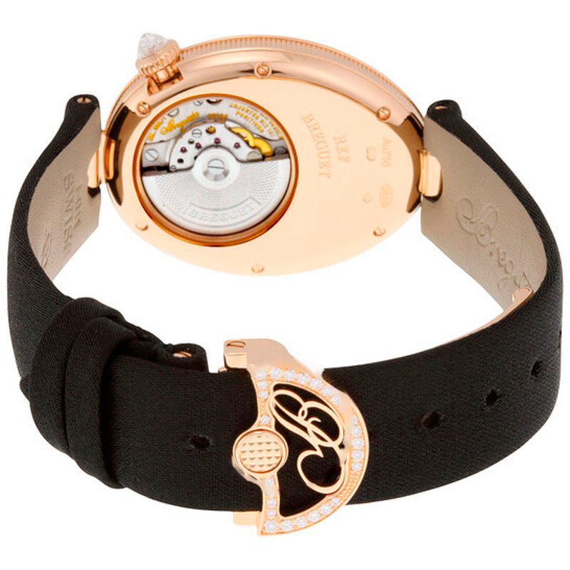 Relógio Reine de Naples Madrepérola Mostrador Ouro Rosa 18k Cetim Preto 8 24 mm - Mercado de Luxo - O Maior E-Commerce de Bens, Produtos e Serviços de Luxo do Brasil.