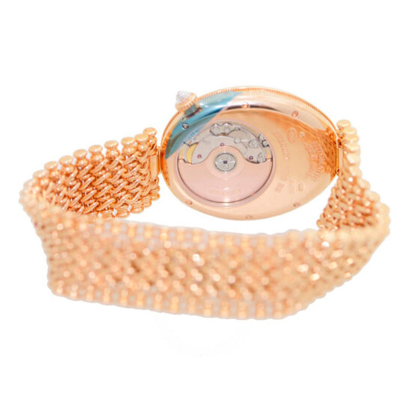 Relógio Reine de Naples em ouro rosa 18k com madrepérola e diamantes 28 mm - Mercado de Luxo - O Maior E-Commerce de Bens, Produtos e Serviços de Luxo do Brasil.