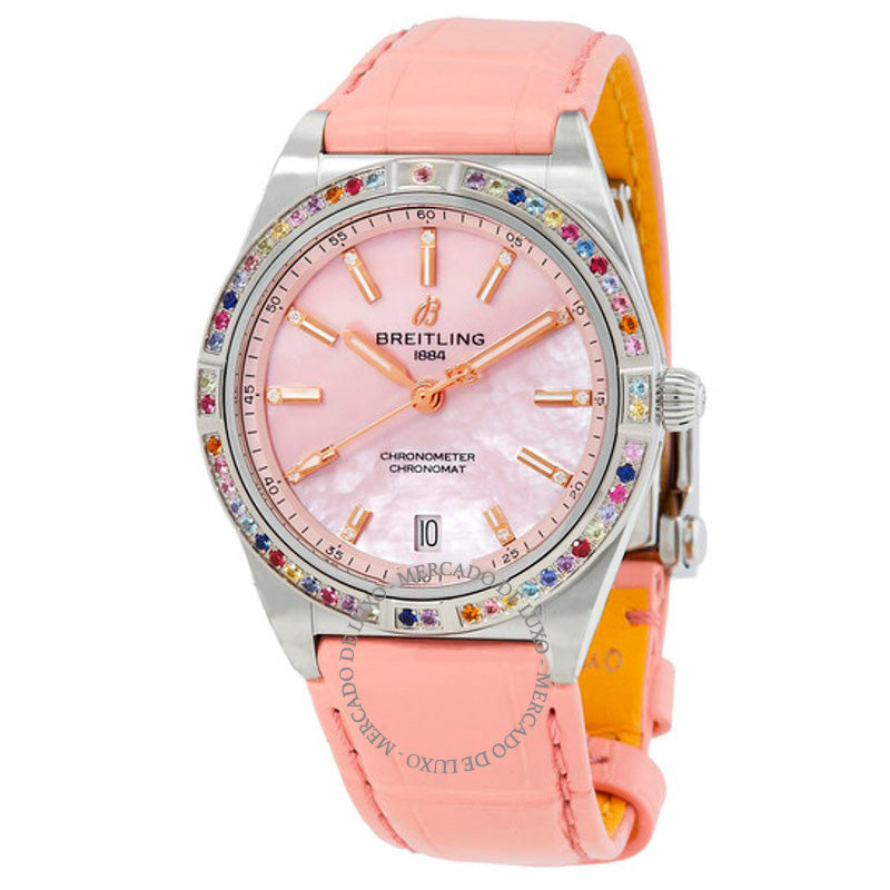 Relógio Chronomat 36 mm South Sea Automático Rosa MOP Diamante 36 mm - Mercado de Luxo - O Maior E-Commerce de Bens, Produtos e Serviços de Luxo do Brasil.