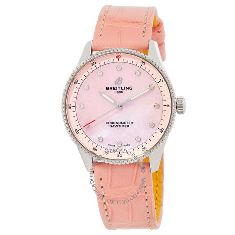 Relógio Navitimer Quartzo Diamante 32 mm - Mercado de Luxo - O Maior E-Commerce de Bens, Produtos e Serviços de Luxo do Brasil.