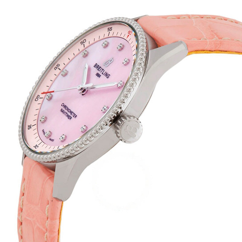 Relógio Navitimer Quartzo Diamante 32 mm - Mercado de Luxo - O Maior E-Commerce de Bens, Produtos e Serviços de Luxo do Brasil.