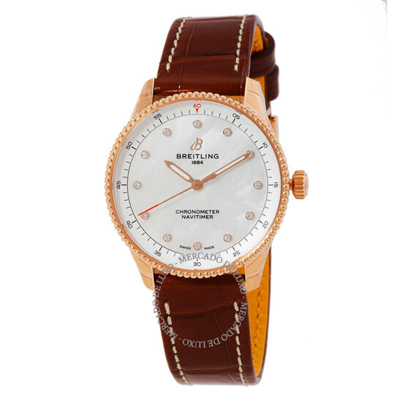 Relógio Navitimer 32 mm Diamante Madrepérola 32 mm - Mercado de Luxo - O Maior E-Commerce de Bens, Produtos e Serviços de Luxo do Brasil.