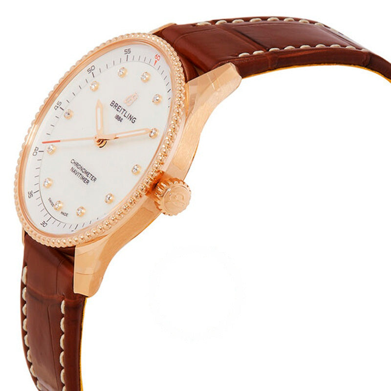 Relógio Navitimer 32 mm Diamante Madrepérola 32 mm - Mercado de Luxo - O Maior E-Commerce de Bens, Produtos e Serviços de Luxo do Brasil.