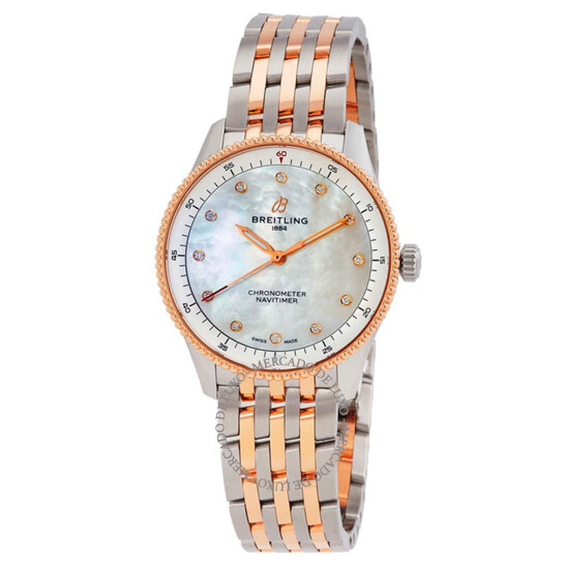 Relógio Navitimer Quartzo Diamante 32 mm - Mercado de Luxo - O Maior E-Commerce de Bens, Produtos e Serviços de Luxo do Brasil.
