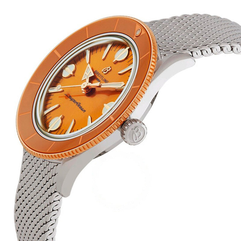 Relógio Superocean Heritage Automático Mostrador Laranja 38 mm - Mercado de Luxo - O Maior E-Commerce de Bens, Produtos e Serviços de Luxo do Brasil.