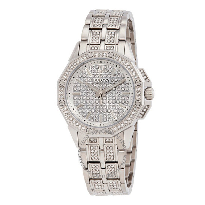 Relógio Mostrador prateado de cristal de quartzo Octava 34 mm - Mercado de Luxo - O Maior E-Commerce de Bens, Produtos e Serviços de Luxo do Brasil.