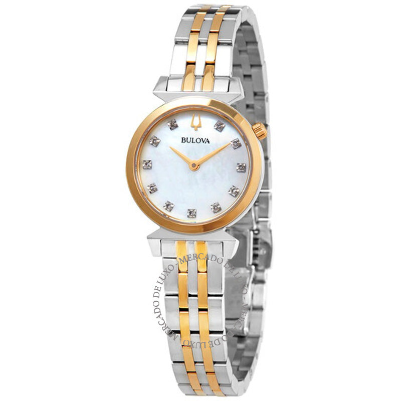 Relógio Mostrador Regatta Quartz Diamond Madrepérola  - Mercado de Luxo - O Maior E-Commerce de Bens, Produtos e Serviços de Luxo do Brasil.