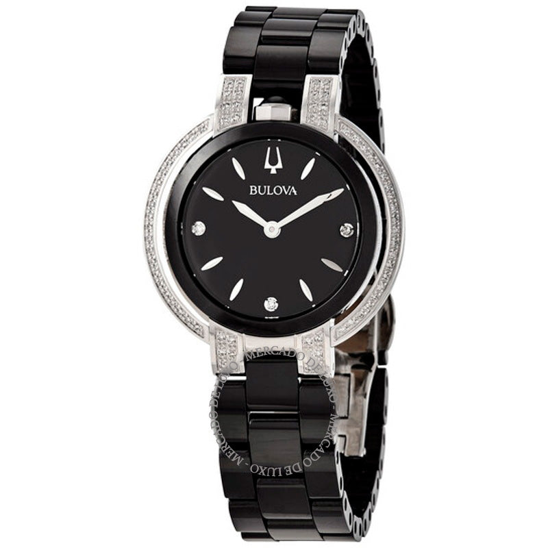 Relógio Rubaiyat Quartzo Diamante Mostrador Preto 36 mm - Mercado de Luxo - O Maior E-Commerce de Bens, Produtos e Serviços de Luxo do Brasil.