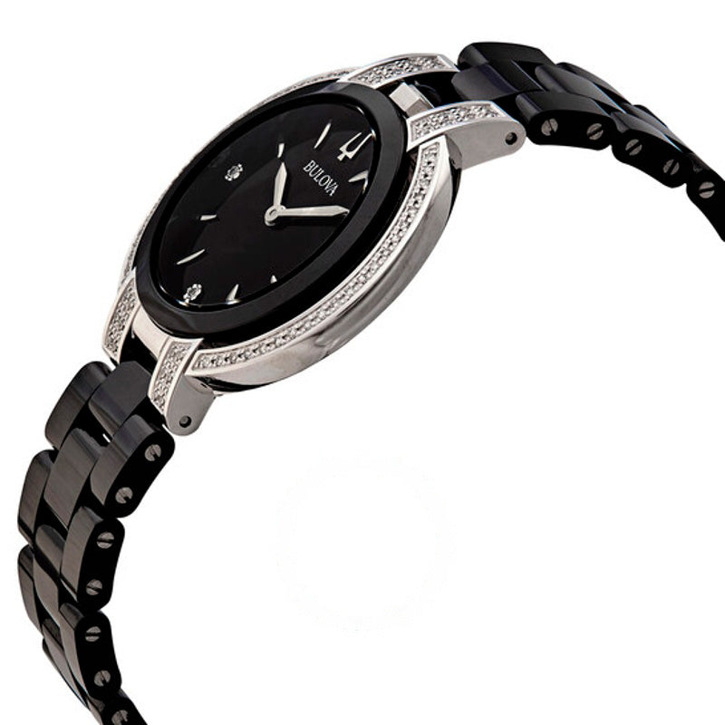 Relógio Rubaiyat Quartzo Diamante Mostrador Preto 36 mm - Mercado de Luxo - O Maior E-Commerce de Bens, Produtos e Serviços de Luxo do Brasil.