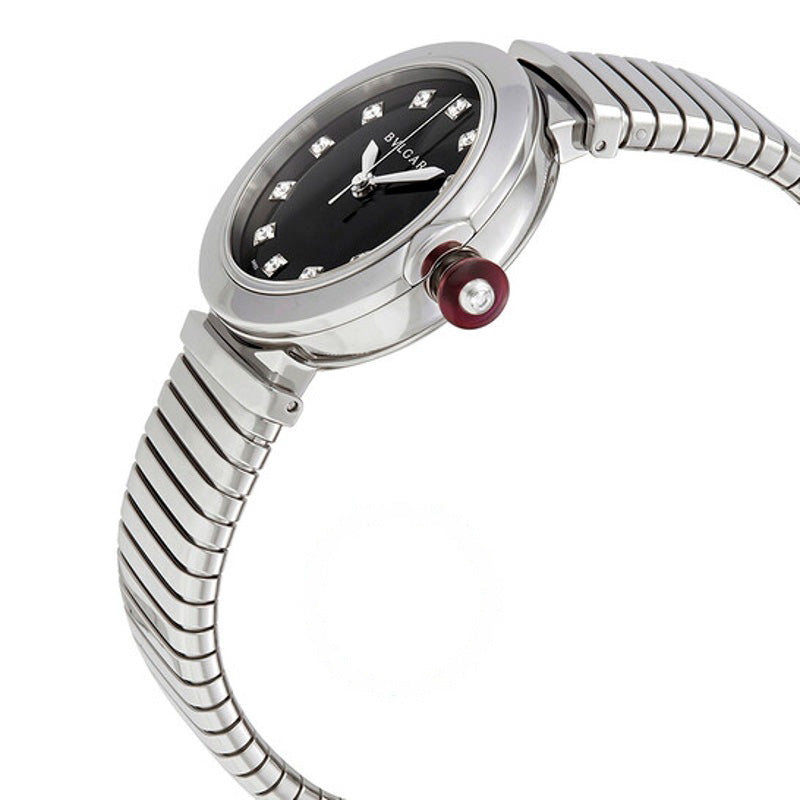 Relógio LVCEA Tubogas Preto Lacado Mostrador Diamante Automático 33 mm - Mercado de Luxo - O Maior E-Commerce de Bens, Produtos e Serviços de Luxo do Brasil.