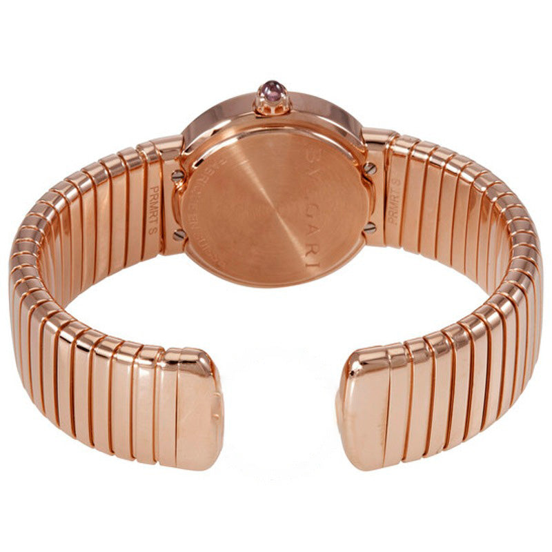 Relógio Bvlgari Mostrador Preto Laqueado Ouro Rosa 18K Diamante Pequeno 26 mm - Mercado de Luxo - O Maior E-Commerce de Bens, Produtos e Serviços de Luxo do Brasil.