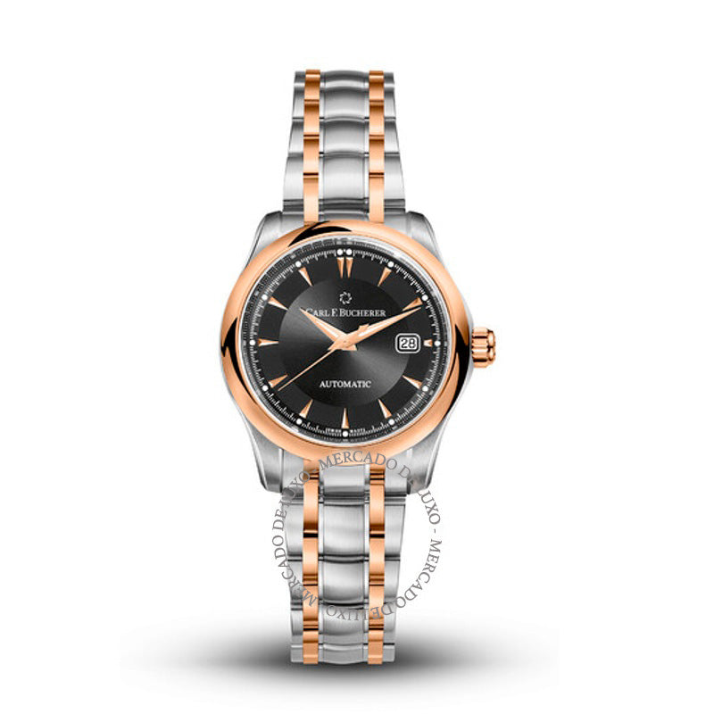 Relógio Manero Autodate Automático Mostrador Preto 30 mm - Mercado de Luxo - O Maior E-Commerce de Bens, Produtos e Serviços de Luxo do Brasil.