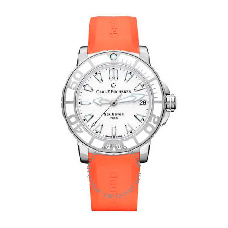 Relógio Patravi Scubatec Automático Mostrador Branco 36 mm - Mercado de Luxo - O Maior E-Commerce de Bens, Produtos e Serviços de Luxo do Brasil.