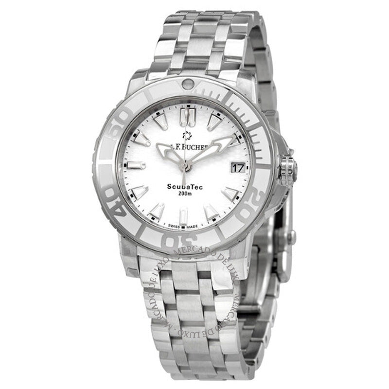 Relógio Patravi Scubatec Automático Mostrador Branco 36 mm - Mercado de Luxo - O Maior E-Commerce de Bens, Produtos e Serviços de Luxo do Brasil.