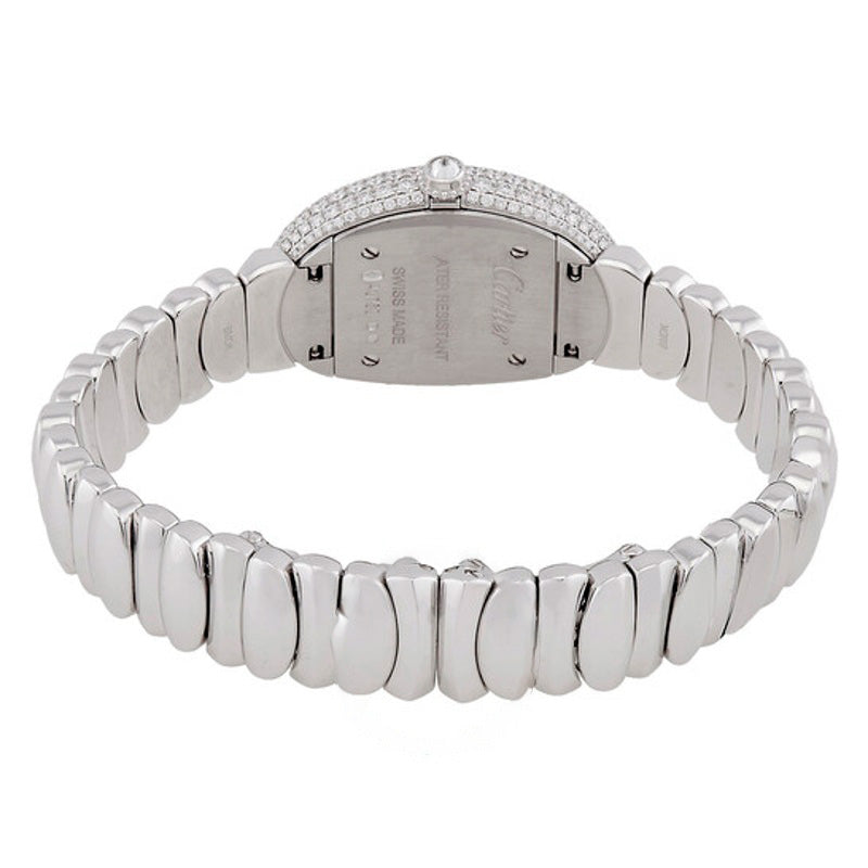 Relógio Baignoire Tamanho Pequeno Diamante Mostrador Branco 31 mm - Mercado de Luxo - O Maior E-Commerce de Bens, Produtos e Serviços de Luxo do Brasil.