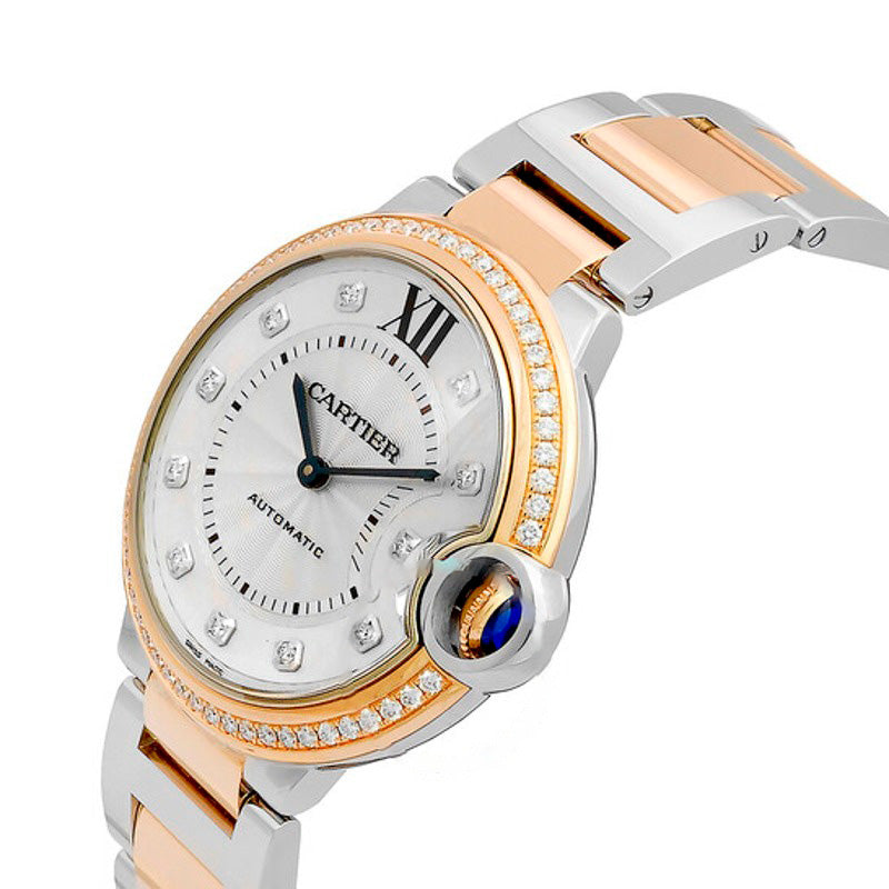 Relógio Ballon Bleu Automático Diamante Mostrador Prata 36 mm - Mercado de Luxo - O Maior E-Commerce de Bens, Produtos e Serviços de Luxo do Brasil.