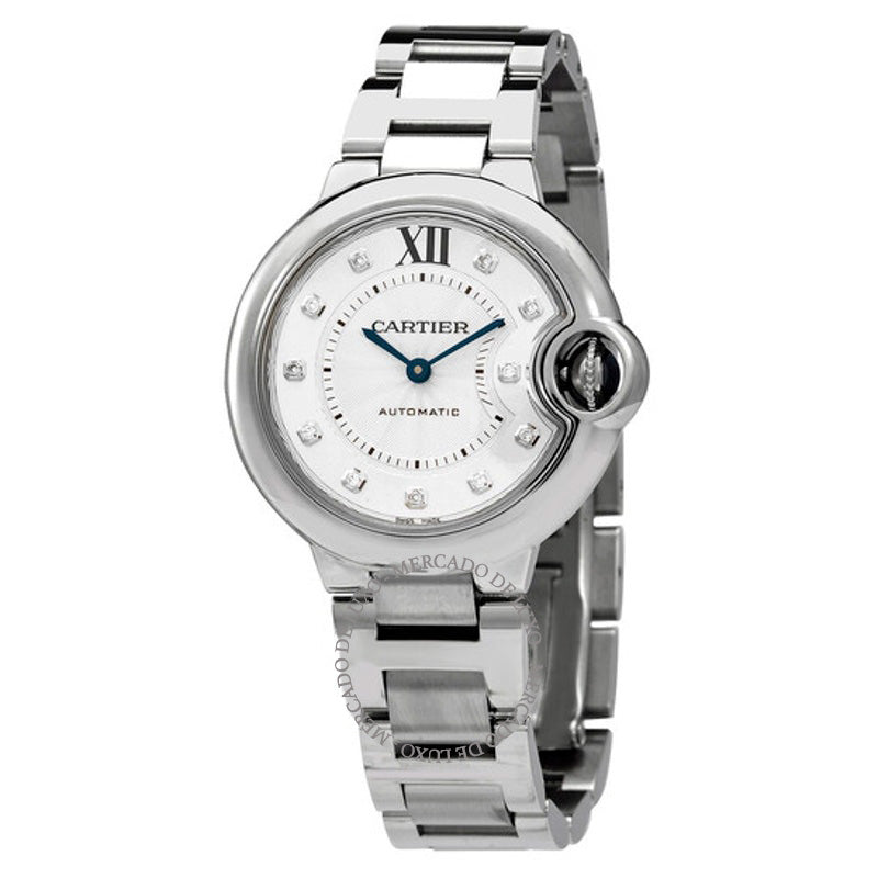 Relógio Ballon Bleu 33 mm Automático Diamante Mostrador Prata  - Mercado de Luxo - O Maior E-Commerce de Bens, Produtos e Serviços de Luxo do Brasil.