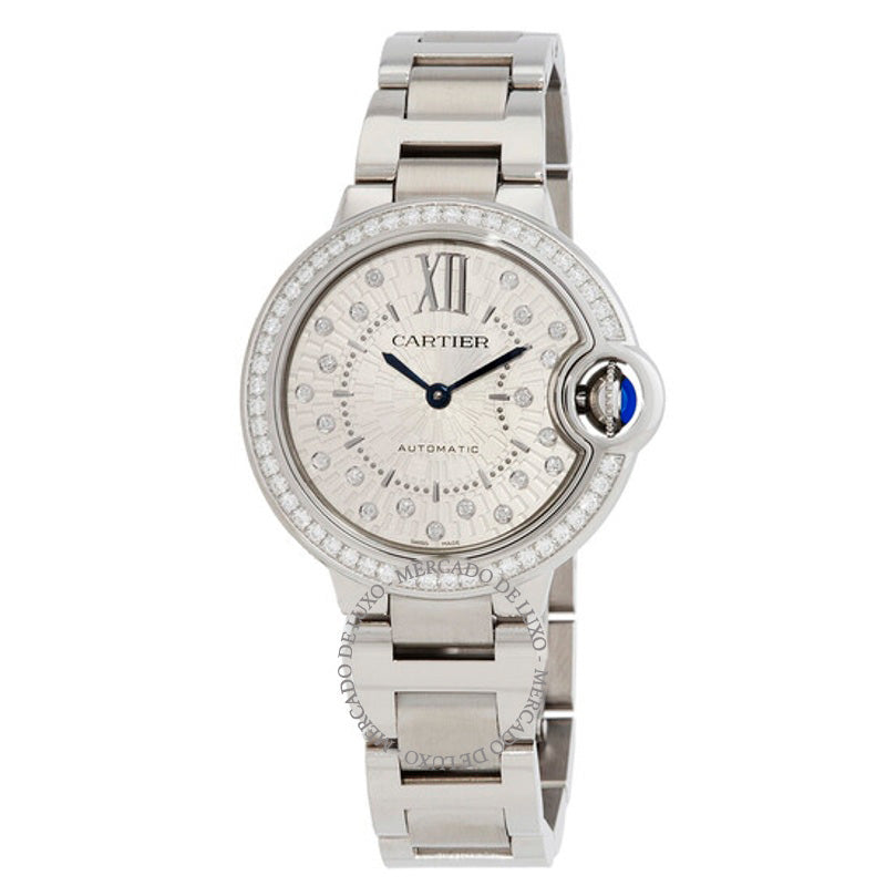 Relógio Ballon Bleu 33 mm Automático Diamante Mostrador Prata 33 mm - Mercado de Luxo - O Maior E-Commerce de Bens, Produtos e Serviços de Luxo do Brasil.
